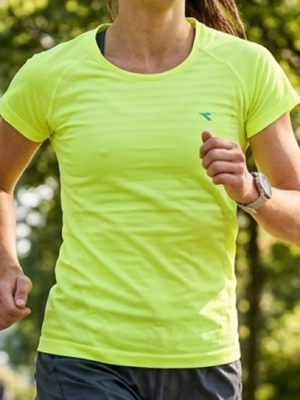 Diadora Neon Yellow Short-Sleeve Performance Tee